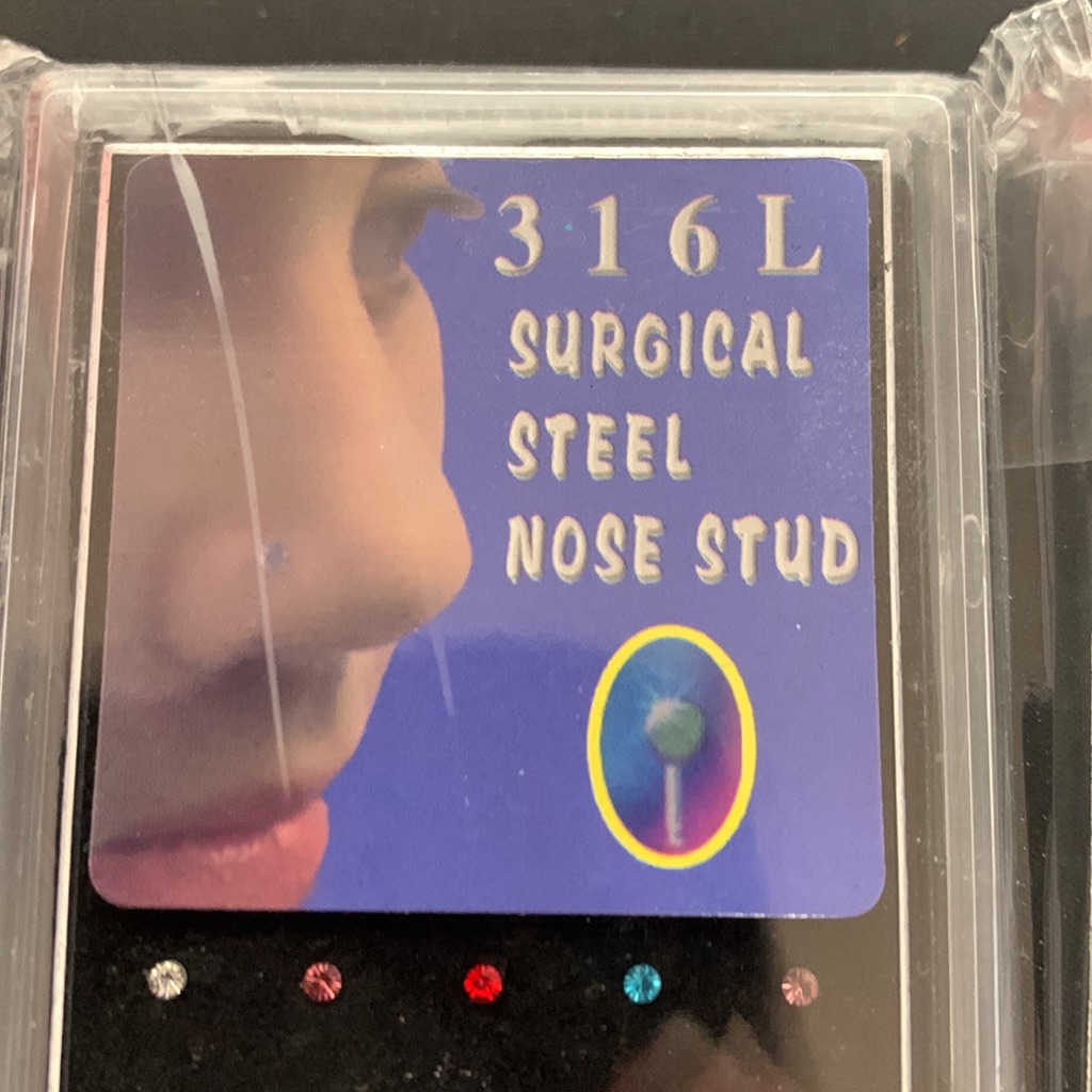 316l Surgical Steel Nose Stud 40 Pieces